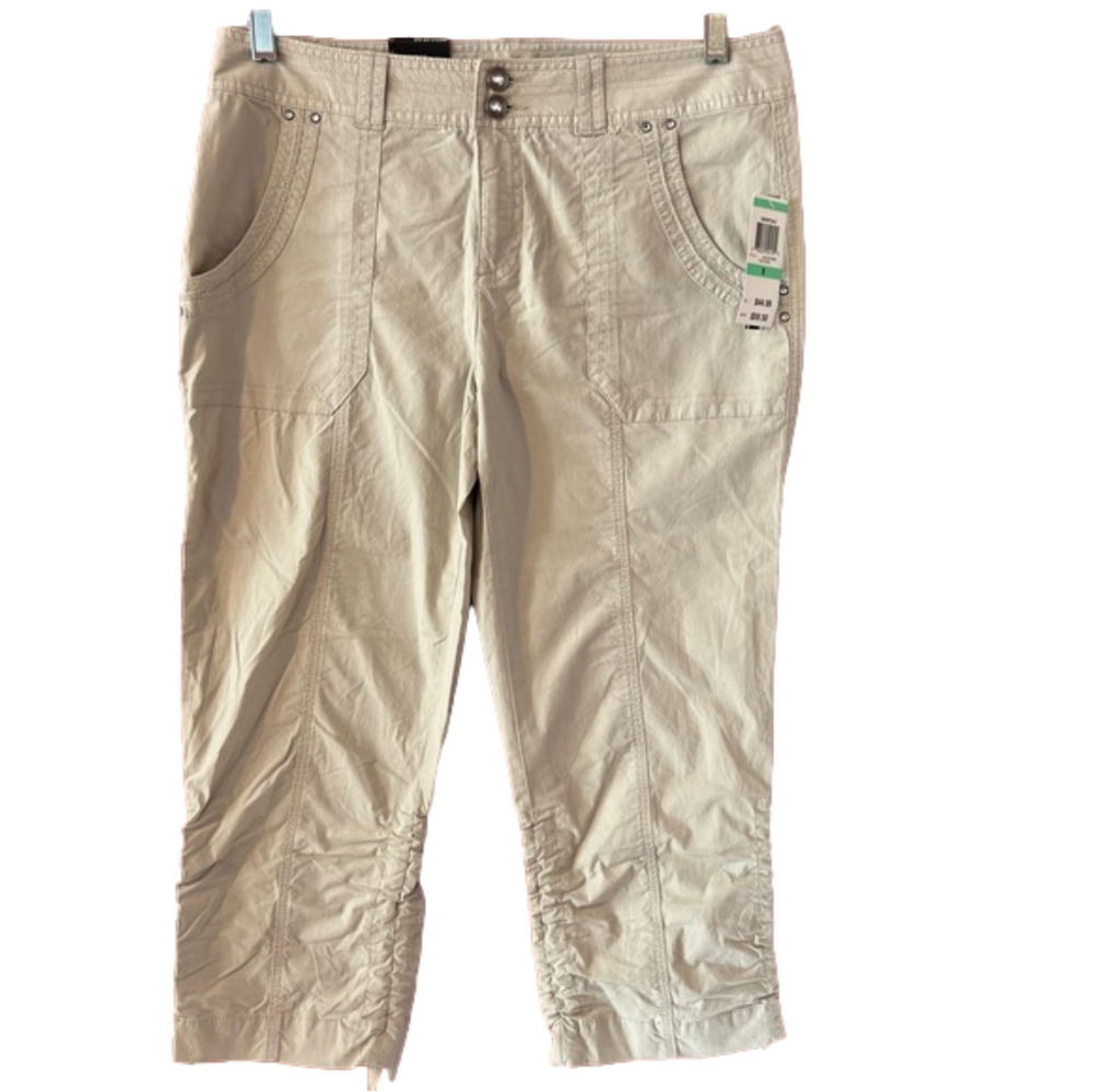 NWT INC Beige Crop Pants Regular Fit 8
